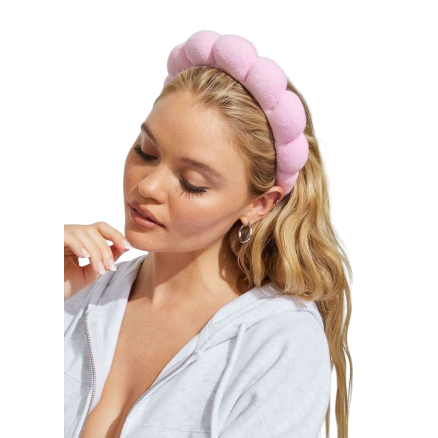 Pink Bubble Skincare Headband Hard
