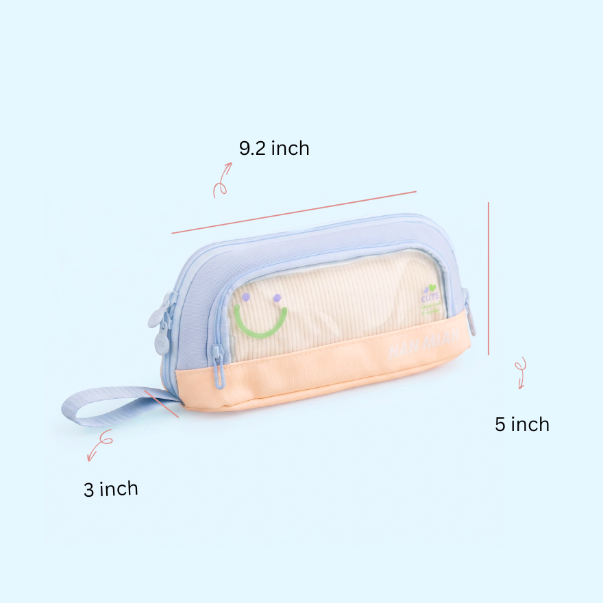 Happy Window Pouch - soft yellow