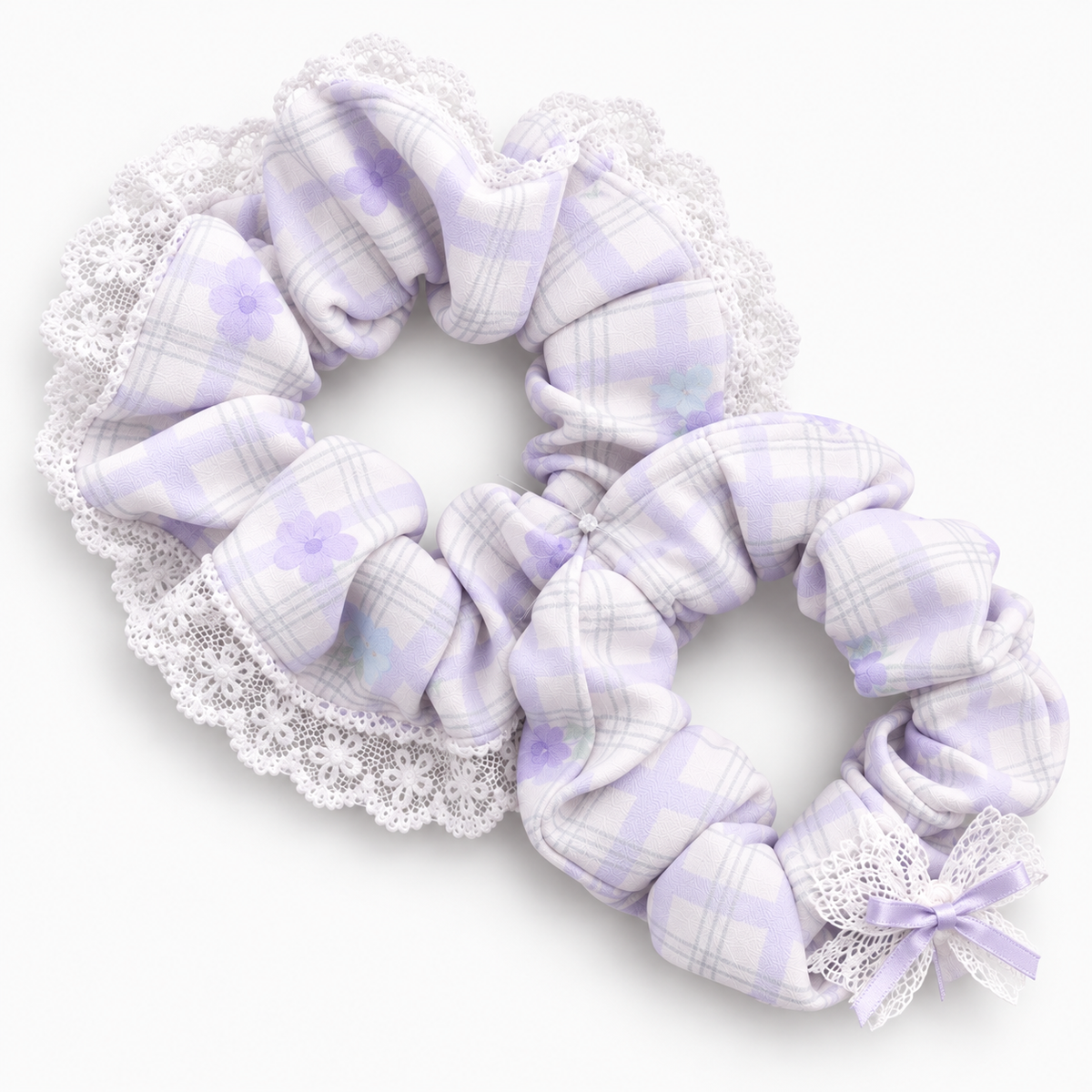 Lilac Blossom Scrunchie - Pack of 2