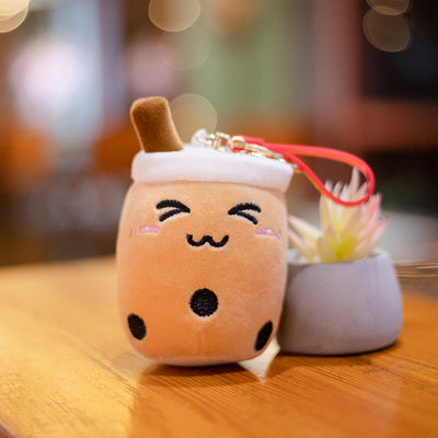 Brown Boba Plushie Keyring