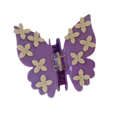 Purple Big Butterfly Claw Clip