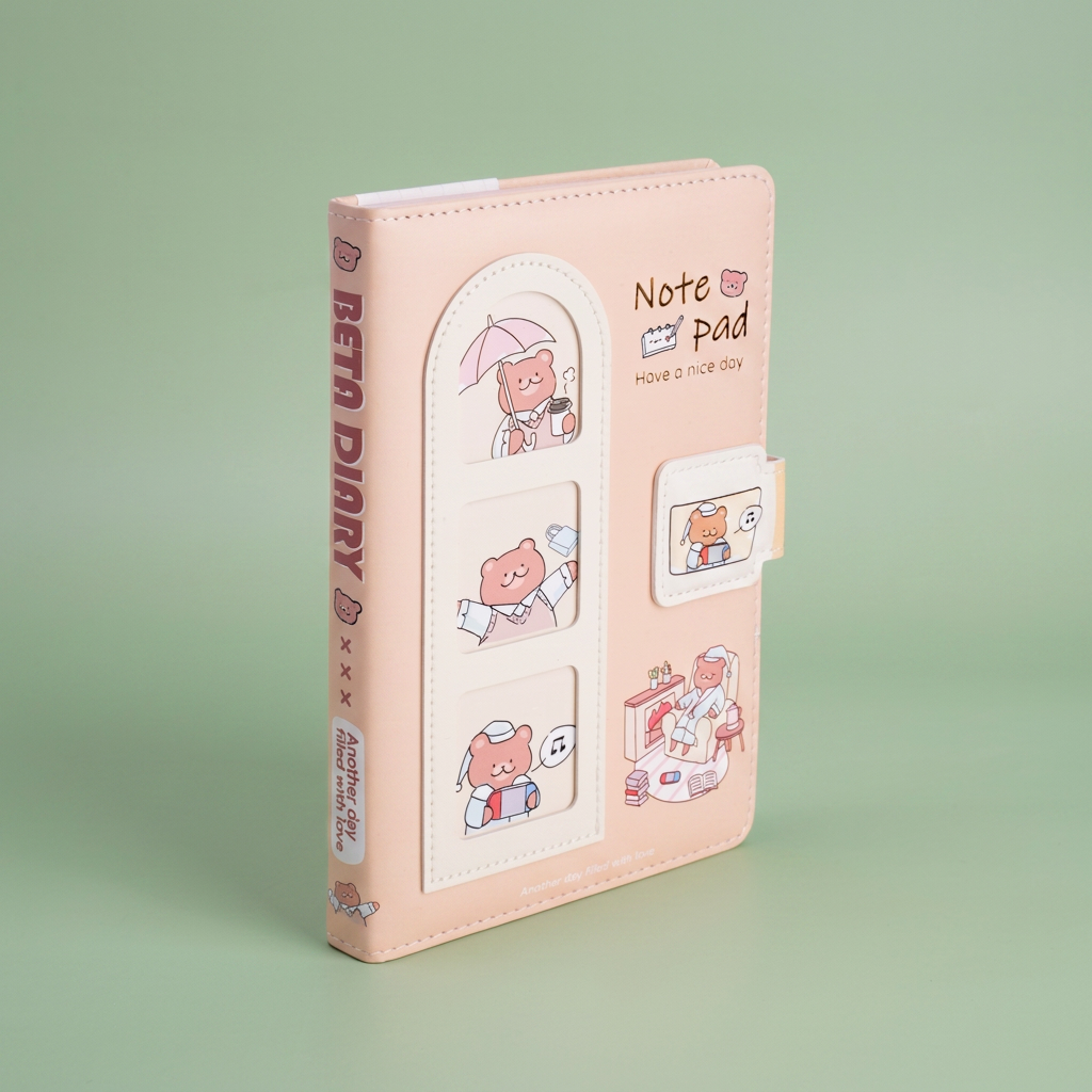 Cozy Living Bear - Magnetic notepad