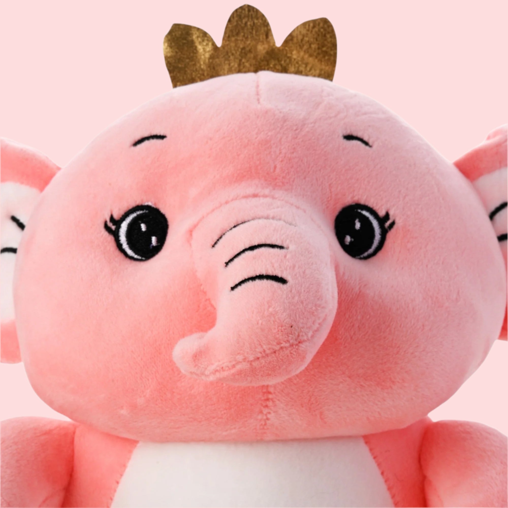 Lucky Elephant Plush Toy Pink -  Small