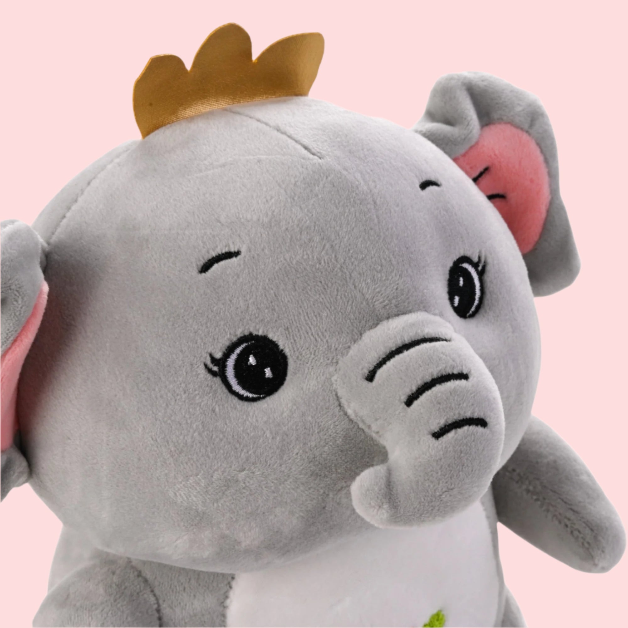 Lucky Elephant Plush Toy Grey - Small