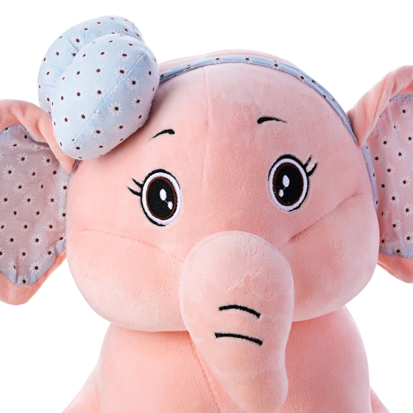 Pink Cute Elephant with Bow Plush Toy