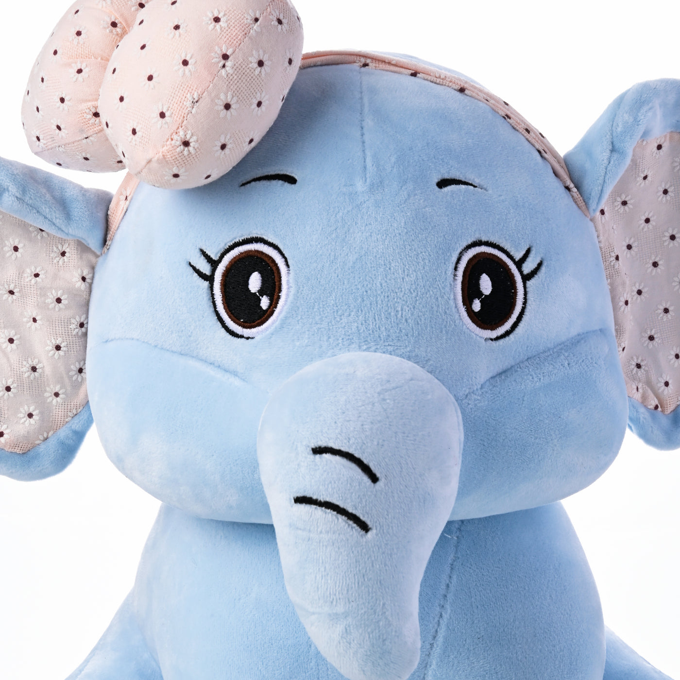Blue Cute Elephant with Bow Plush Toy