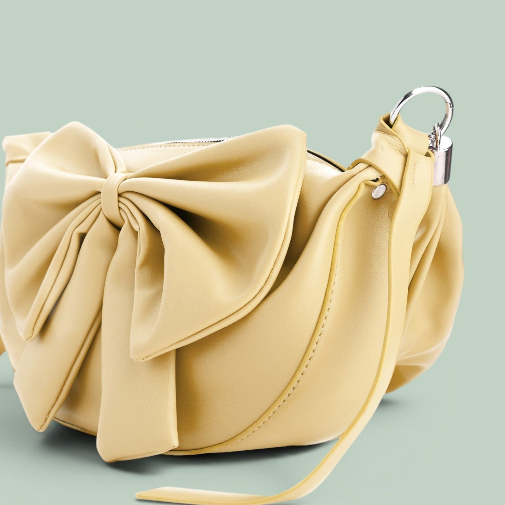 Round Bow Sling Bag - Yellow
