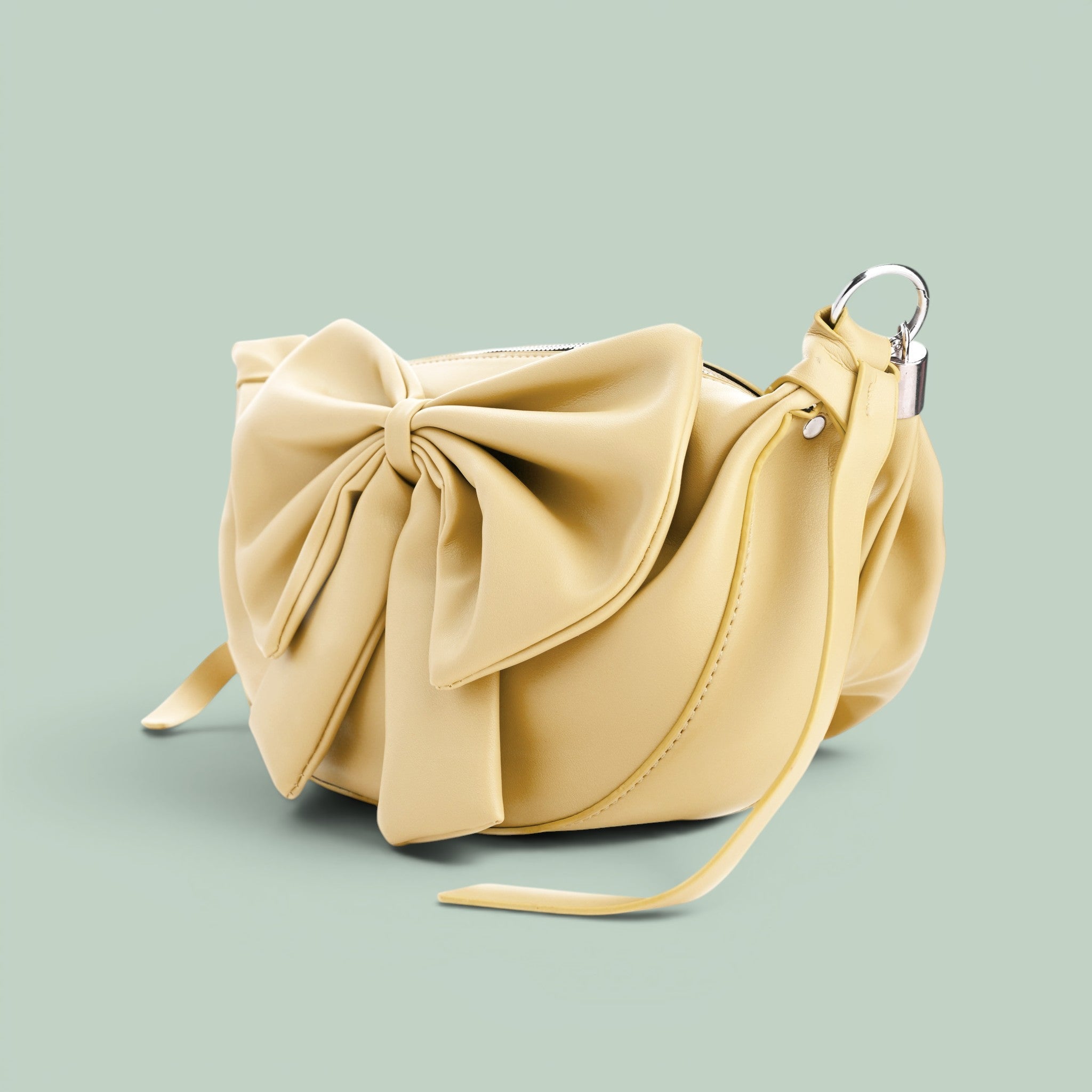 Round Bow Sling Bag - Yellow