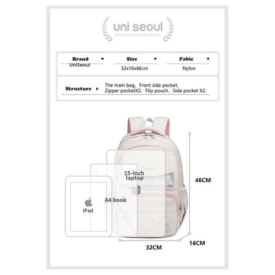Korean Designed Trendy Backpack, 30L