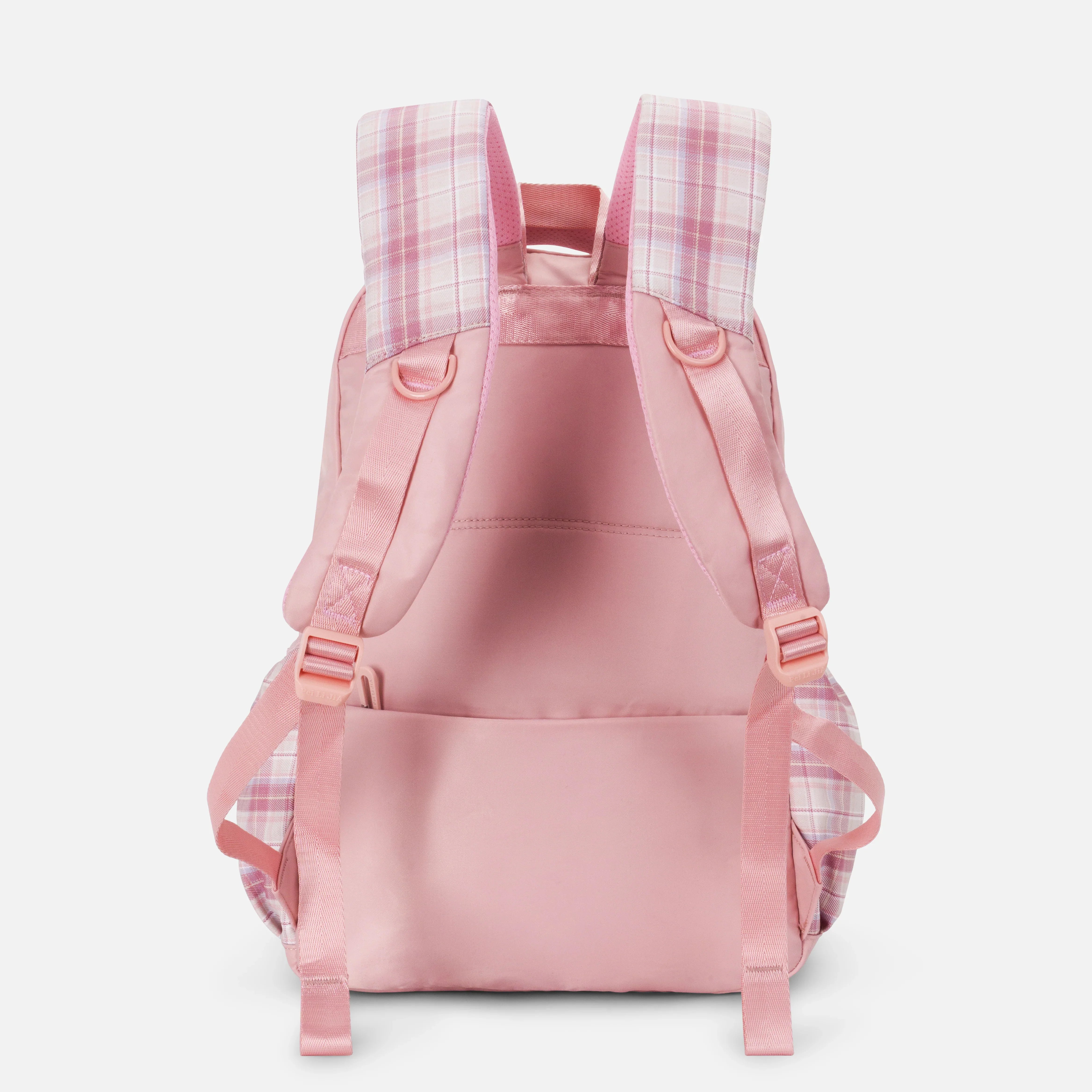 K-Checkered Backpack - Pink
