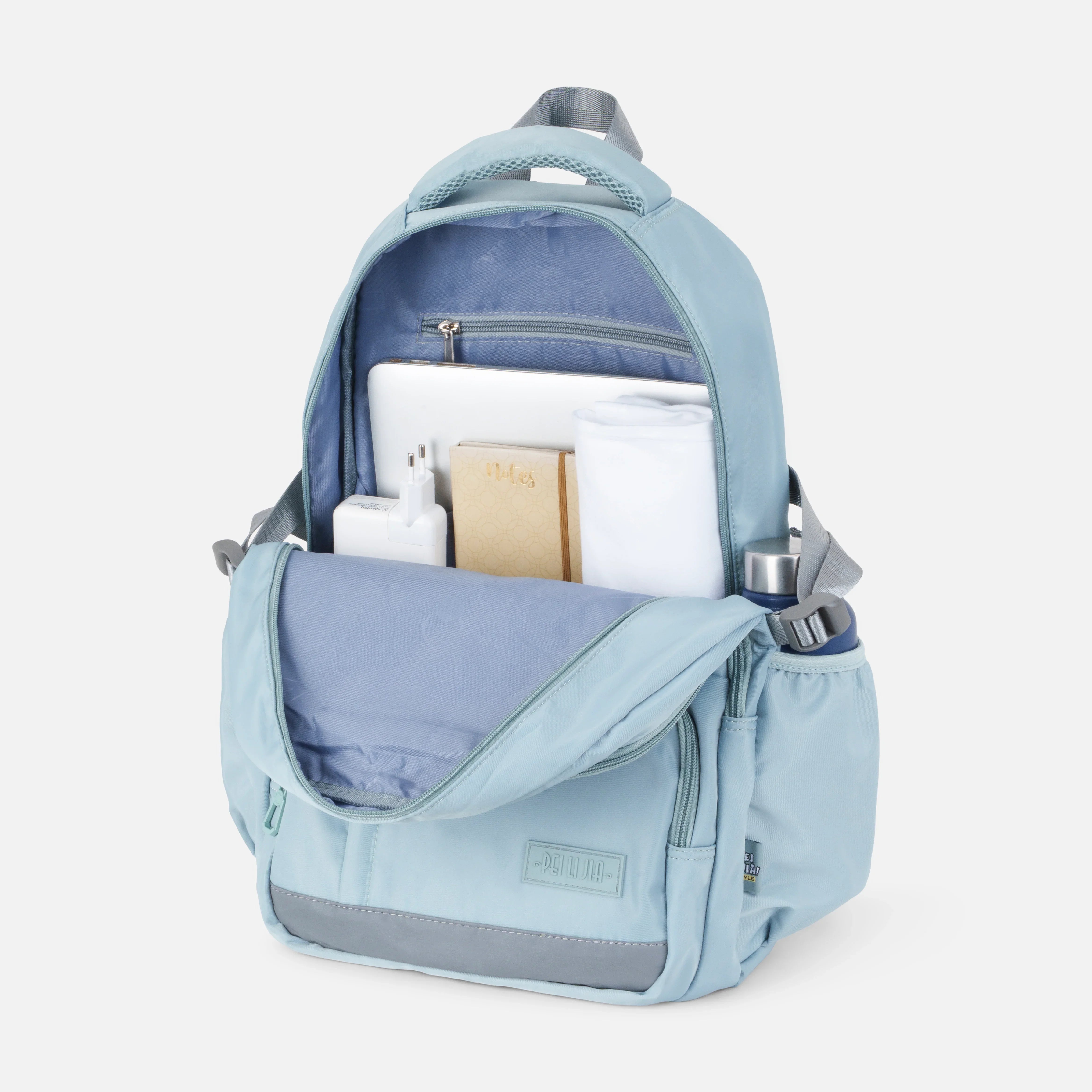 K-Style Large Capacity Waterproof Backpack - Blue