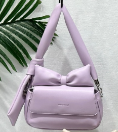 Puffed Top Sling Bag - Lilac