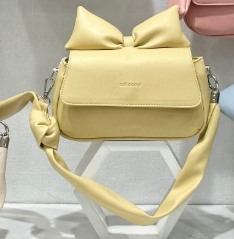 Puffed Top Sling Bag - Yellow