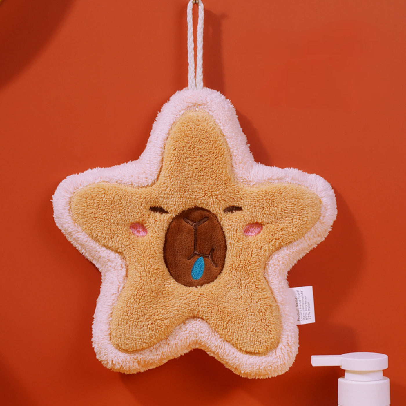 Pink Stary Capybara Hand Tower