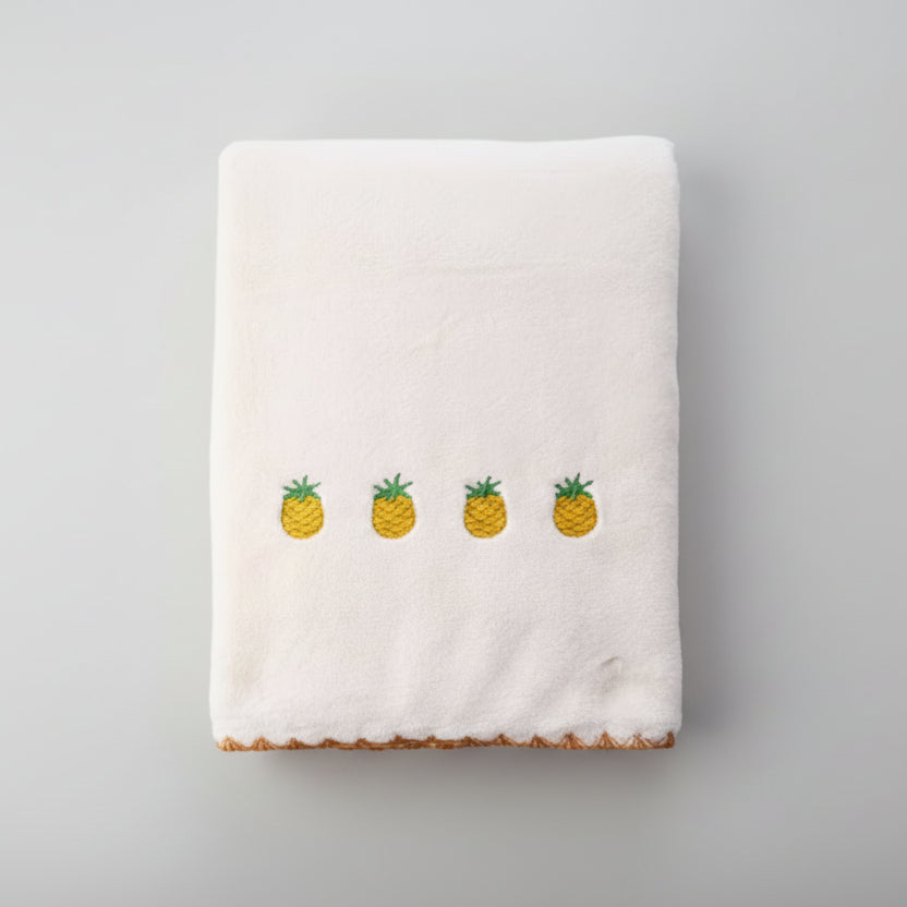 White Pineapple Towel
