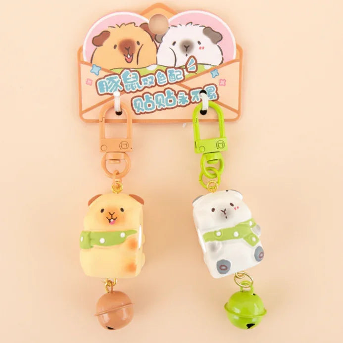 Happy Tail Bells Keyring