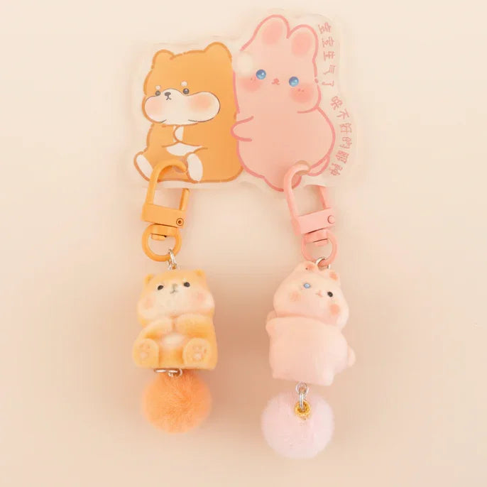 Fluffball Buddy Keyring