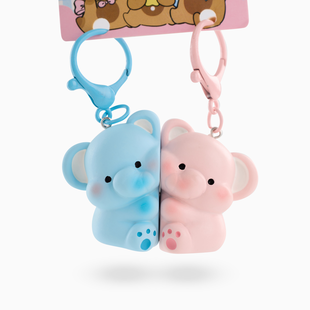Elephant Love Bee Resin Keyring