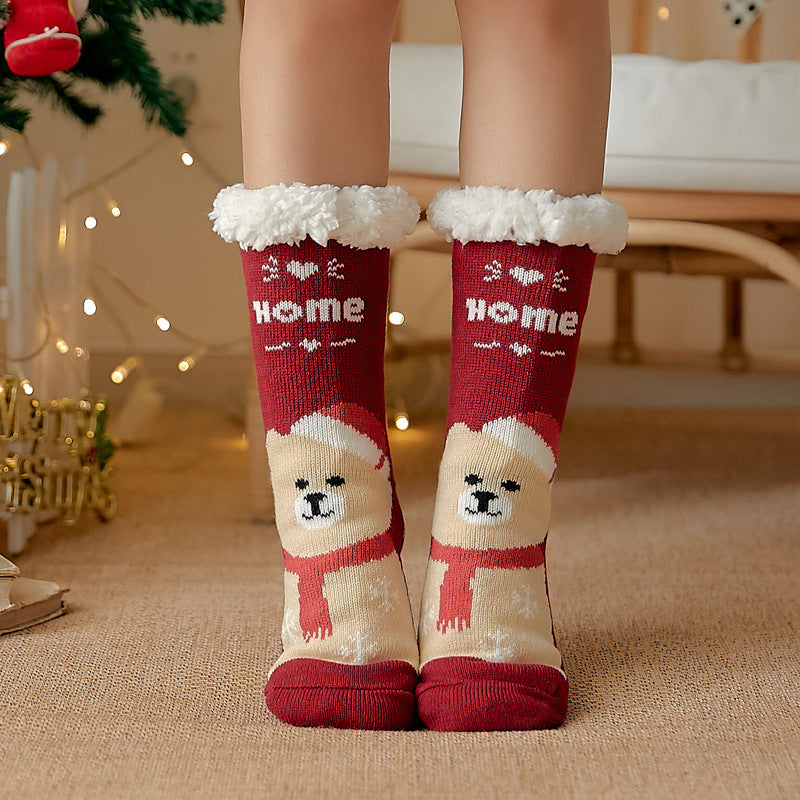 Santa Bear Socks