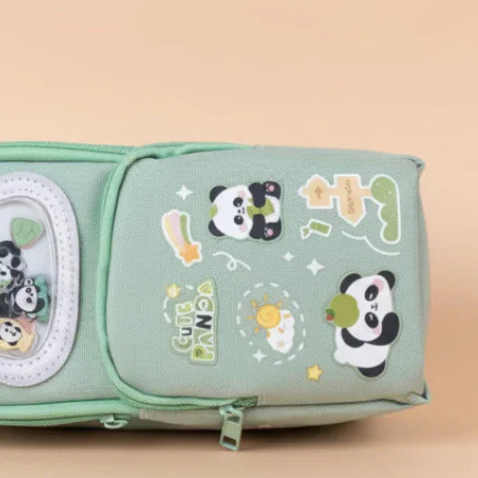 Cute Panda Pouch - Green
