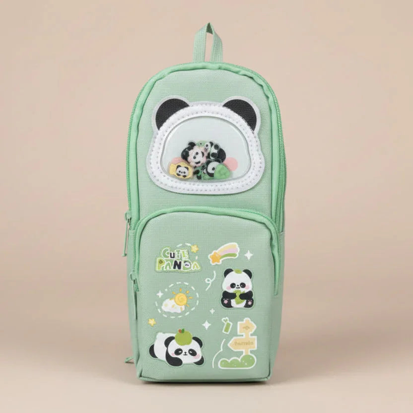 Cute Panda Pouch - Green