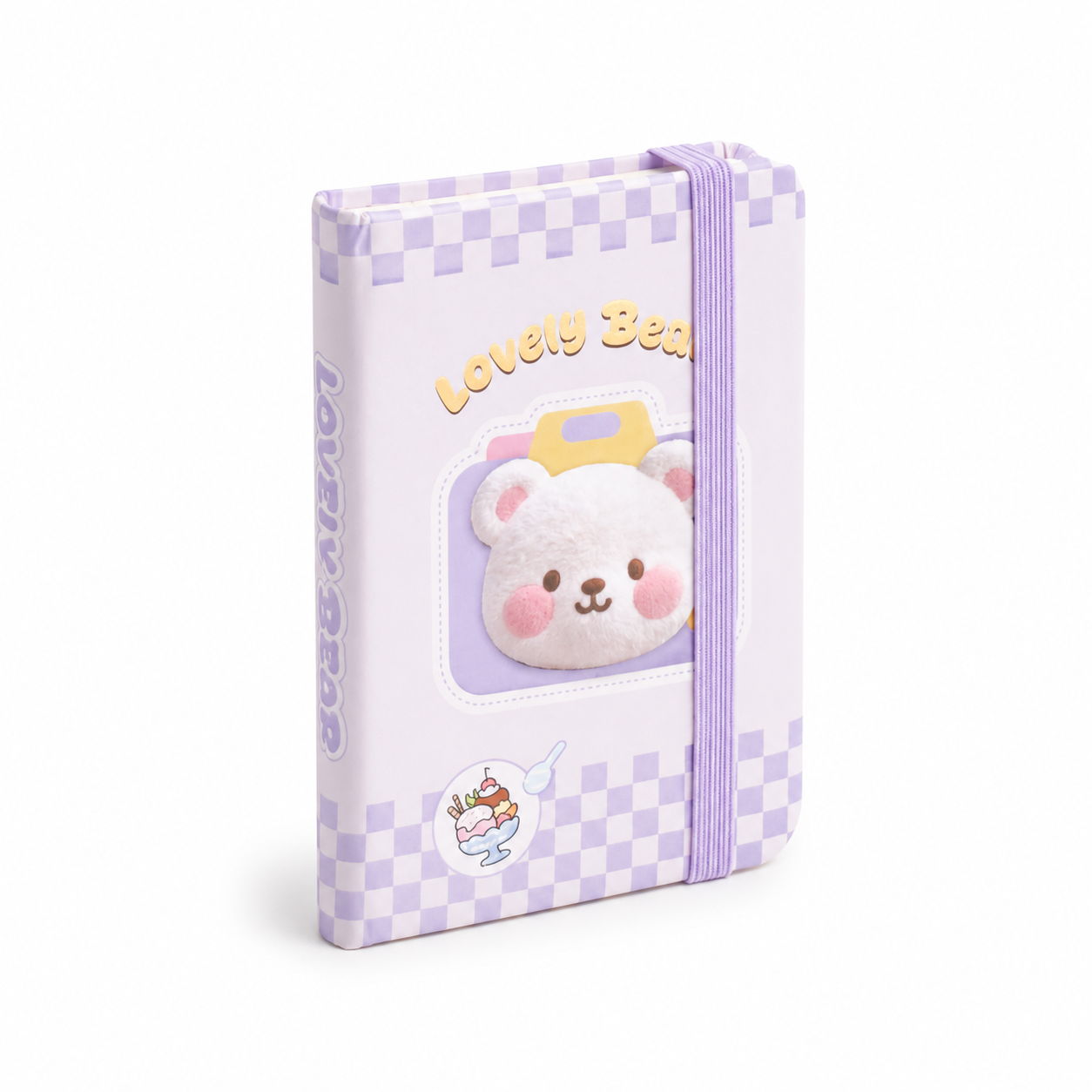 Camera Bear Mini Journal - Lilac