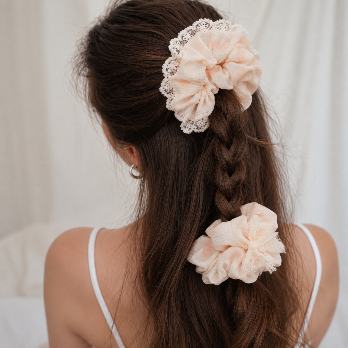 Butter Blossom Scrunchie - Pack of 2