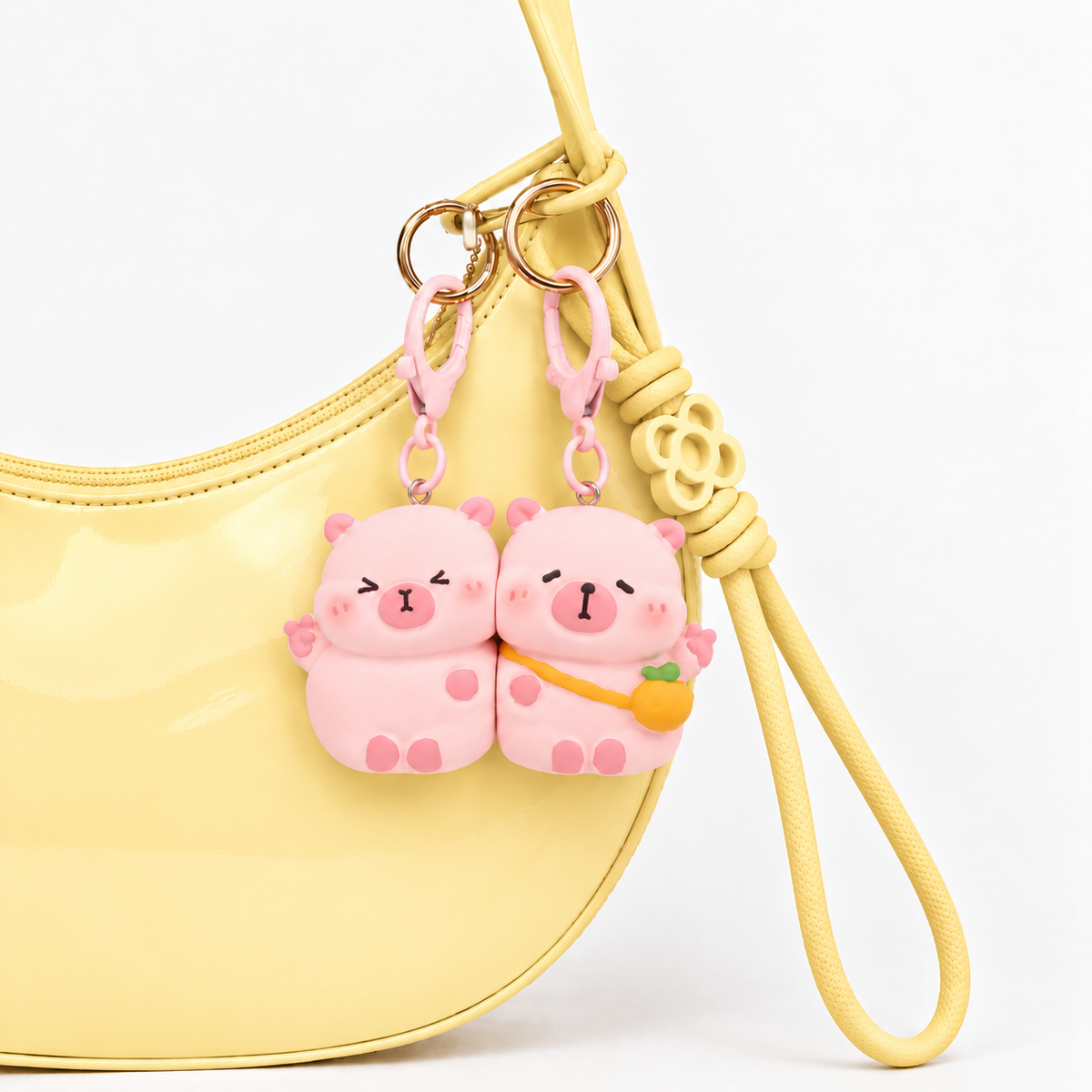 Rosy Capy Pals Resin Keyring