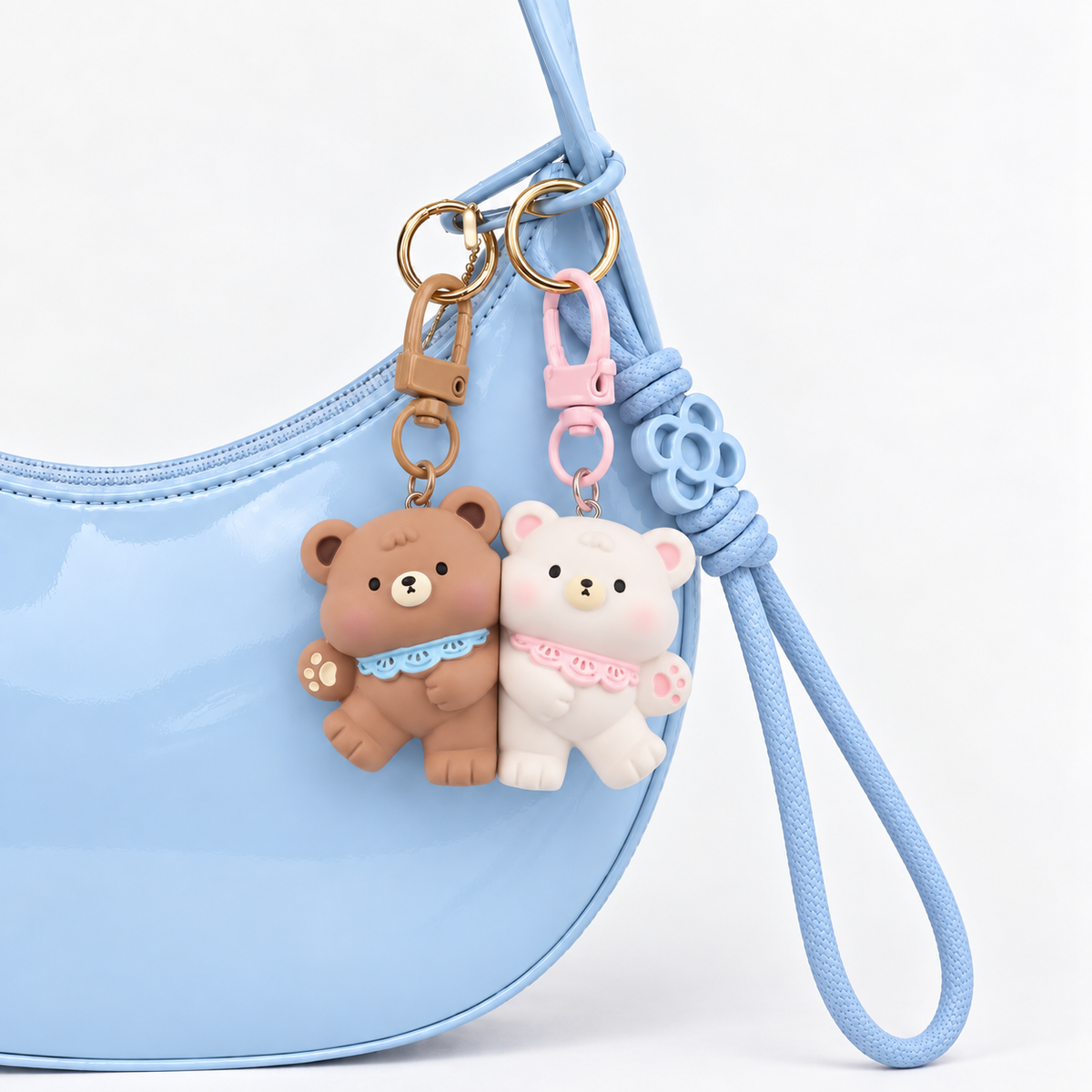 Bear Hug Pals Resin Keyring