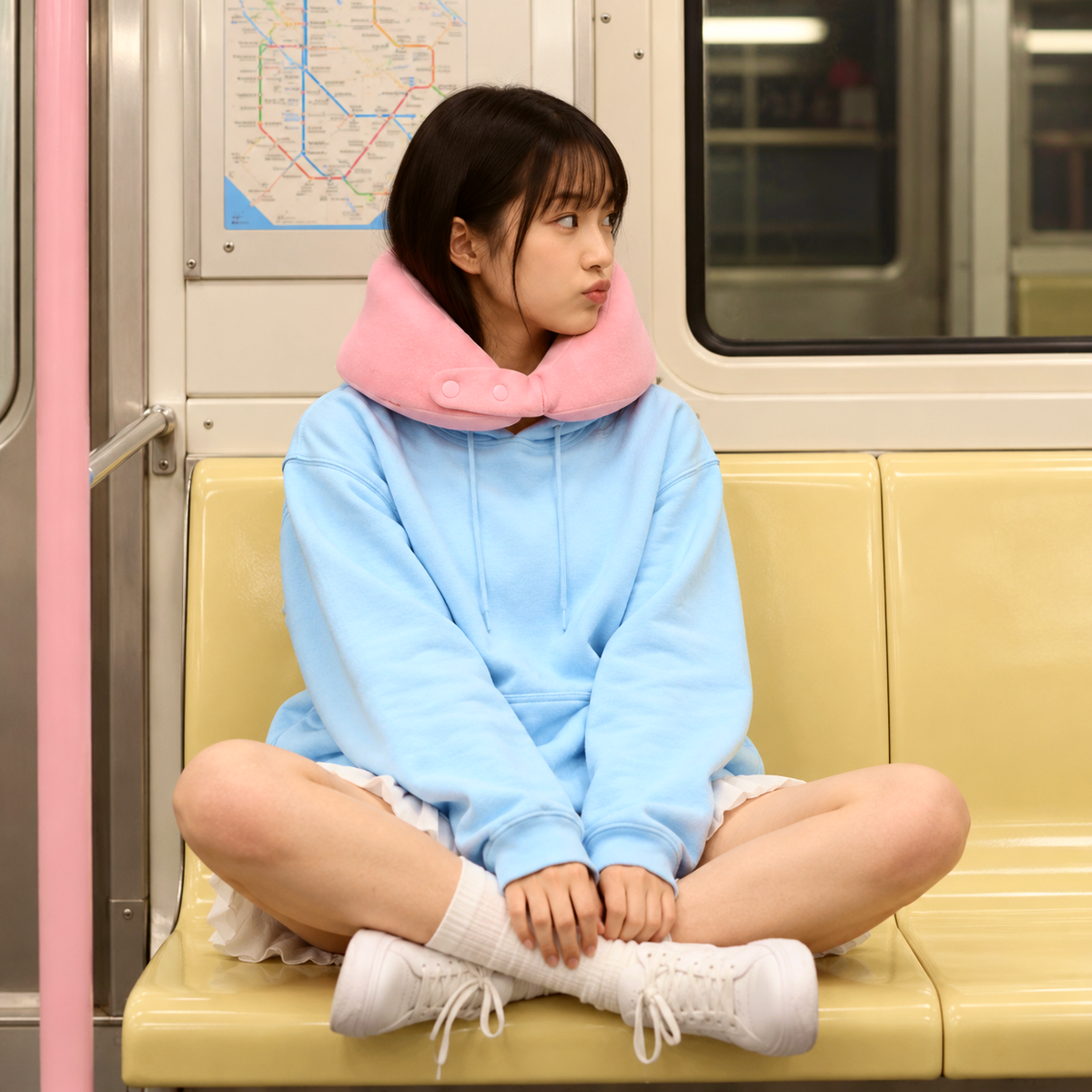 Hug Neck Pillow - Blush