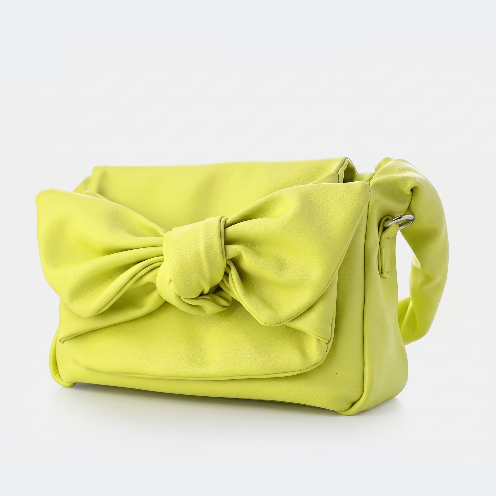 Knot Bow Sling Bag - Lime Green