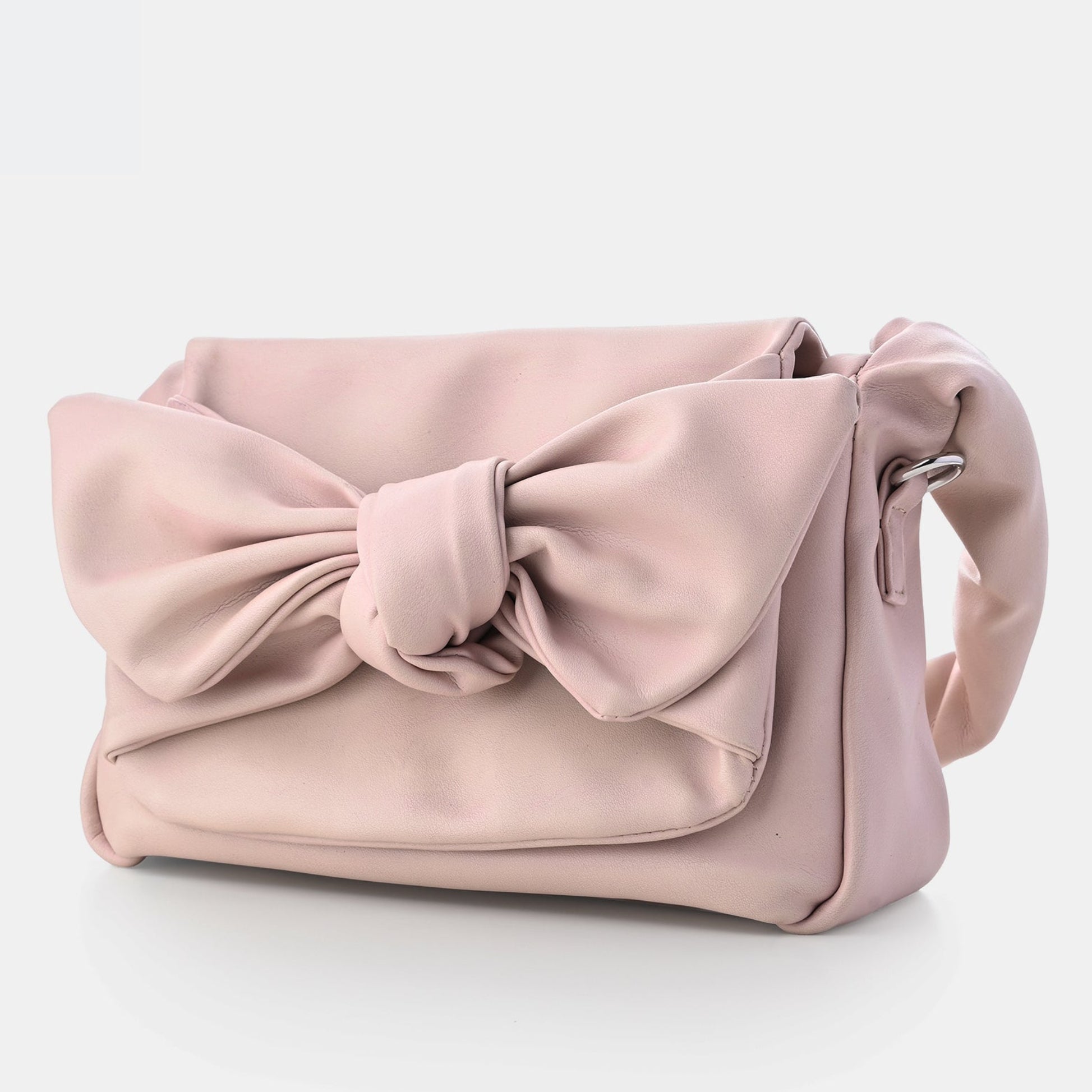 Knot Bow Sling Bag - Beige