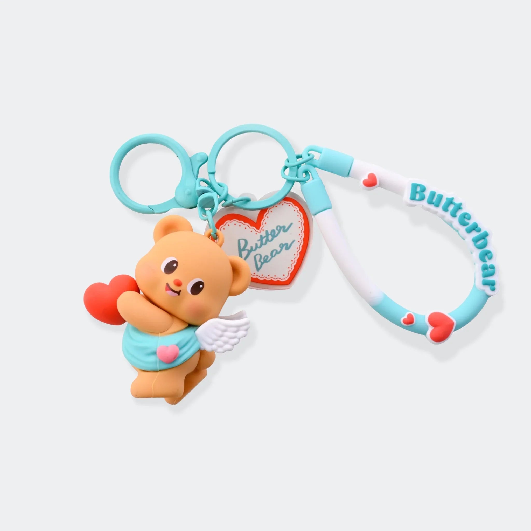 Butterbear Cupid Silicon Keyring