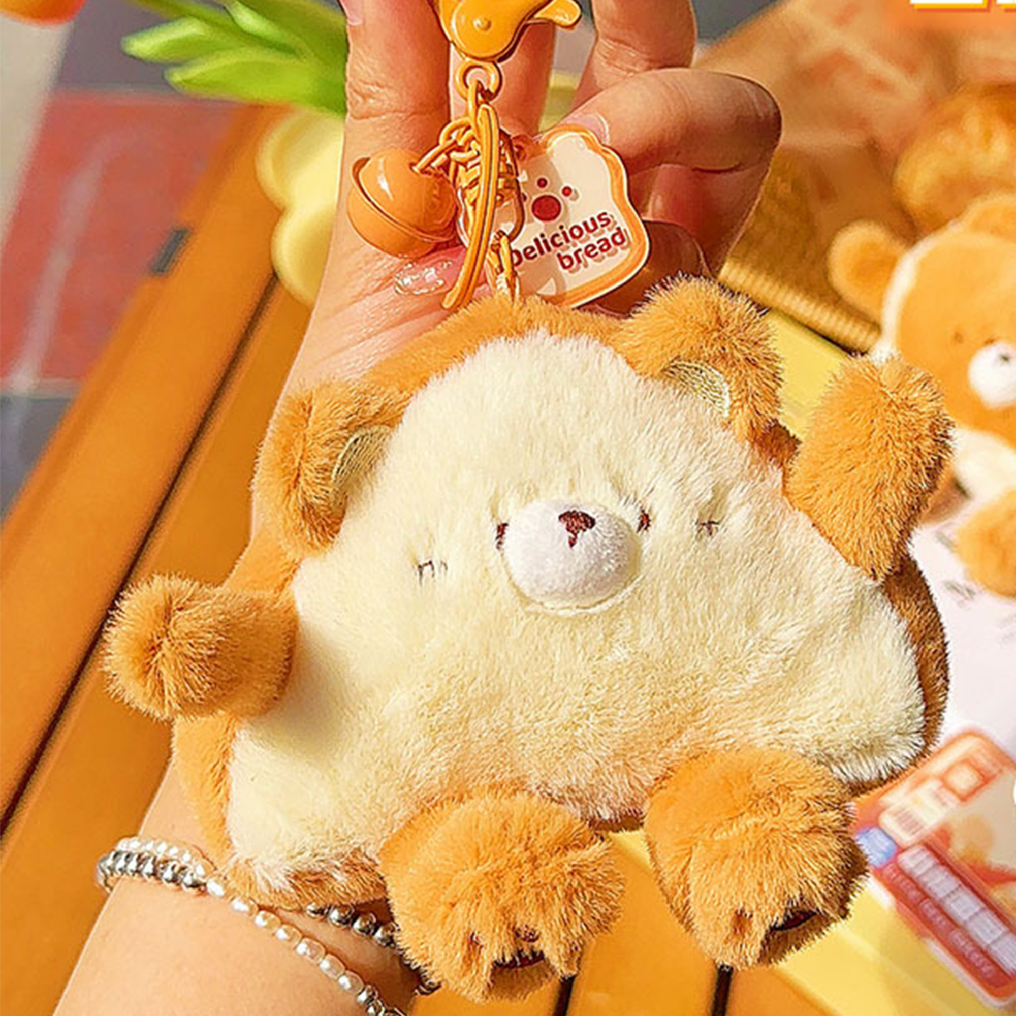 Sandwich Triangle Bread Plushie Keyring