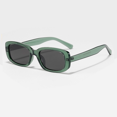 Green Square Translucent Sunglasses