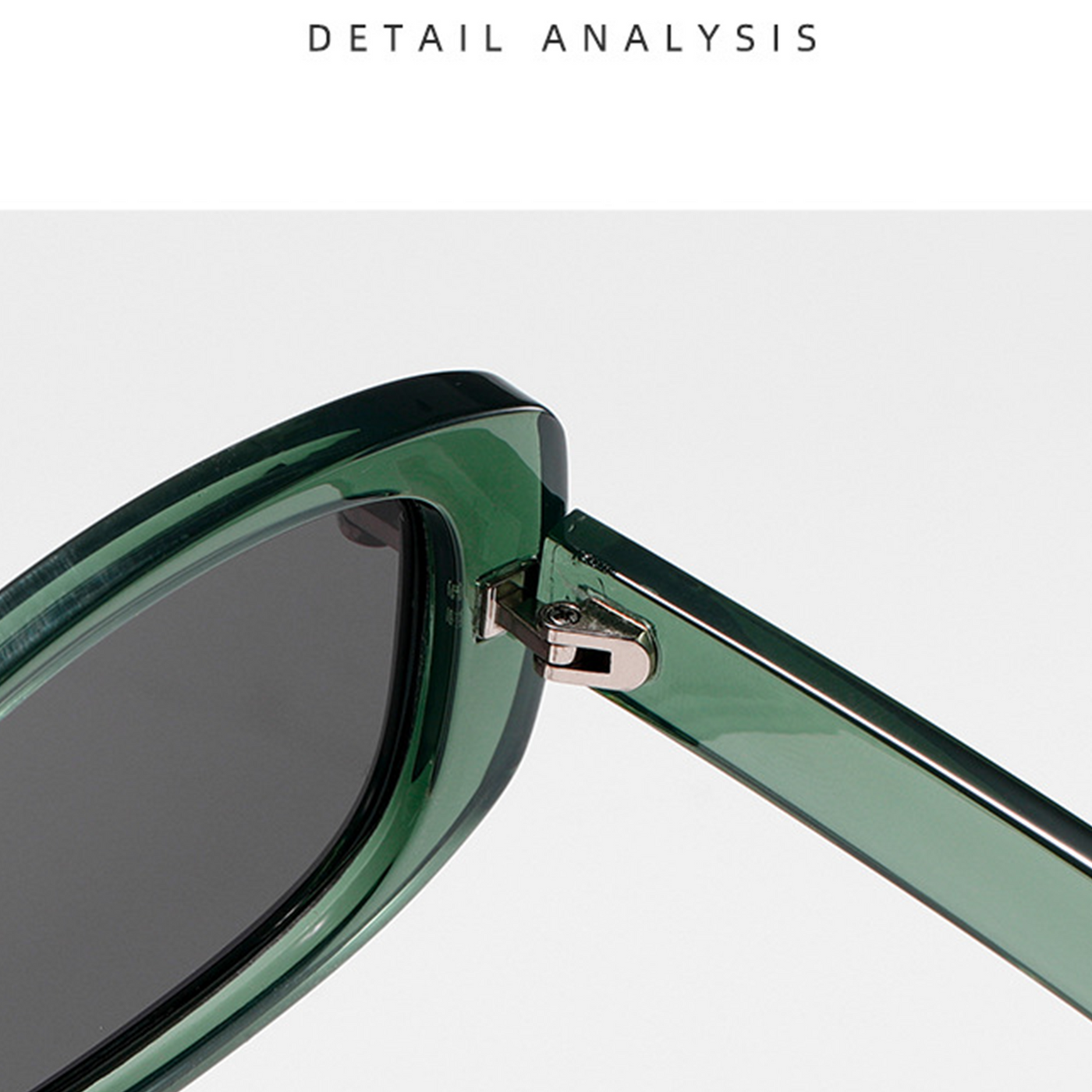 Green Square Translucent Sunglasses
