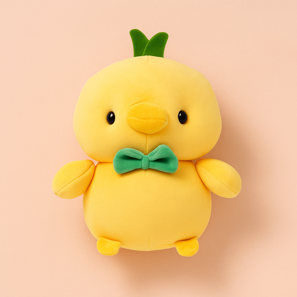 Cute Bow Duck Plush Toy - Small