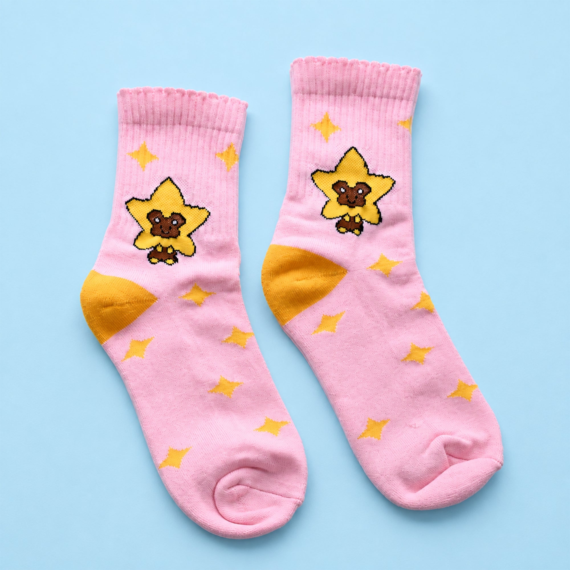 Star Bear Crew Socks