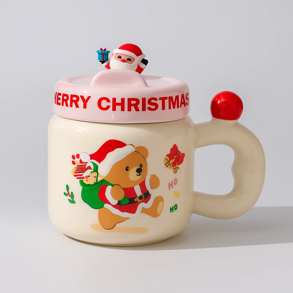 Santa Teddy Mug