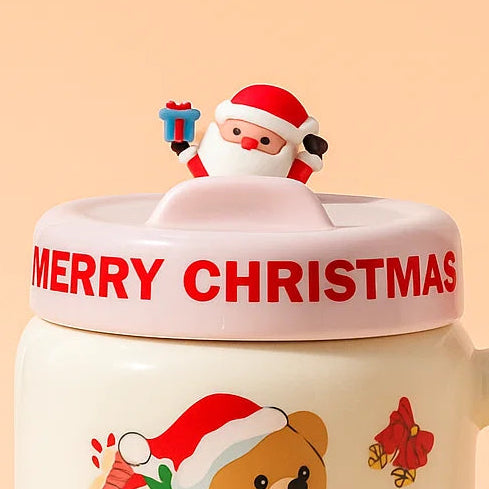 Santa Teddy Mug