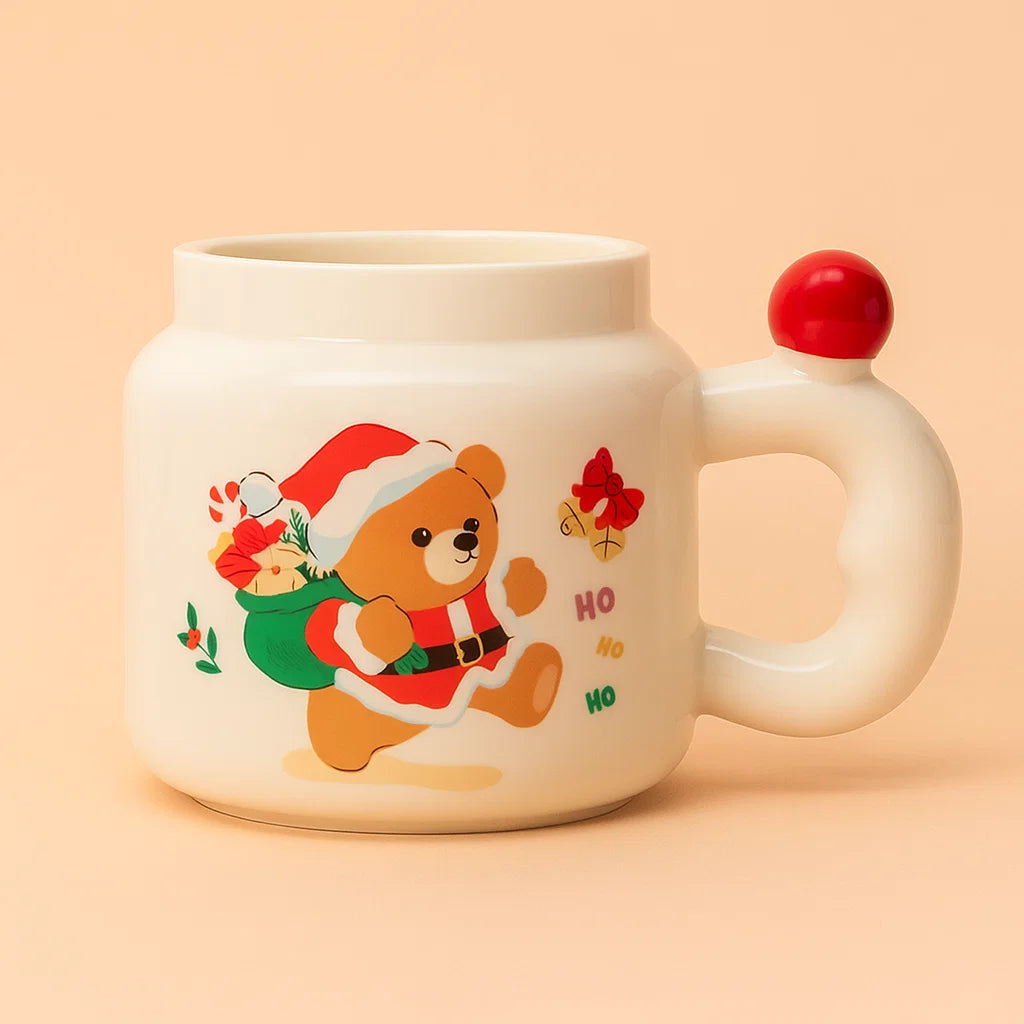 Santa Teddy Mug
