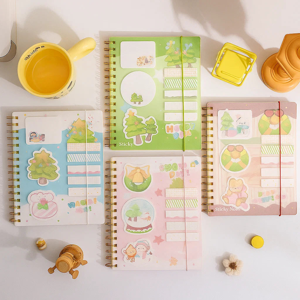 Merry Memo Notebook Pink