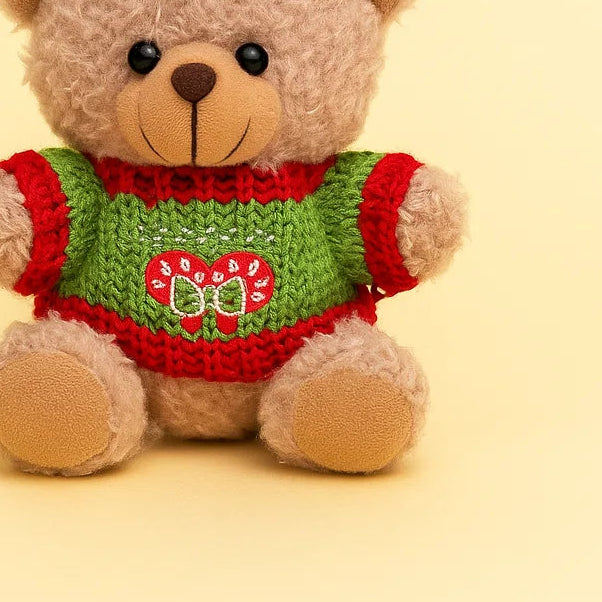 Christmas Bear Plush keyring