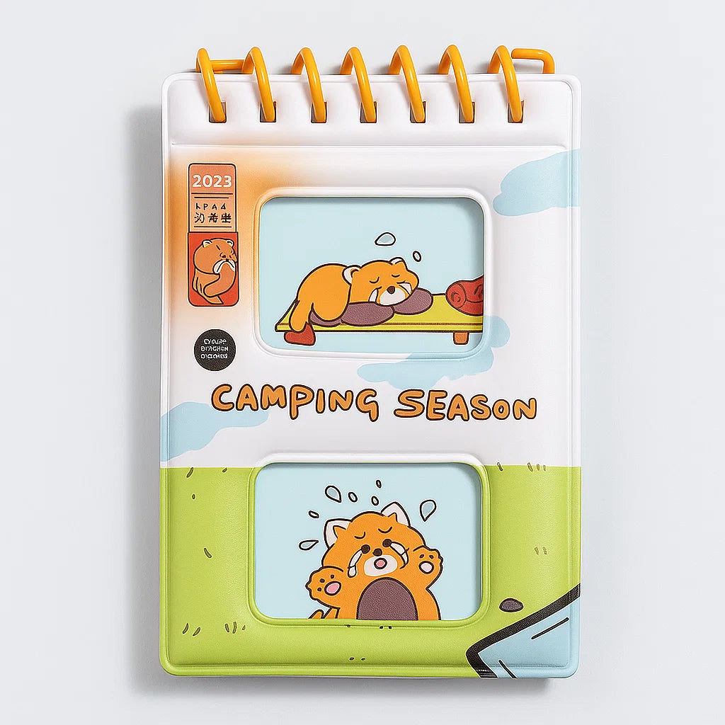 Camping Season Notebook - Cat