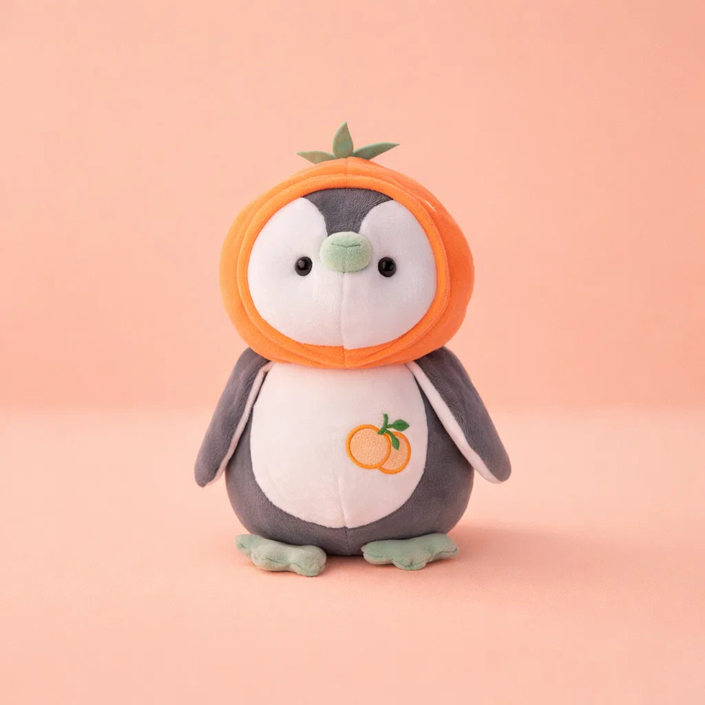 Cute Penguin Plush Toy Orange - Small