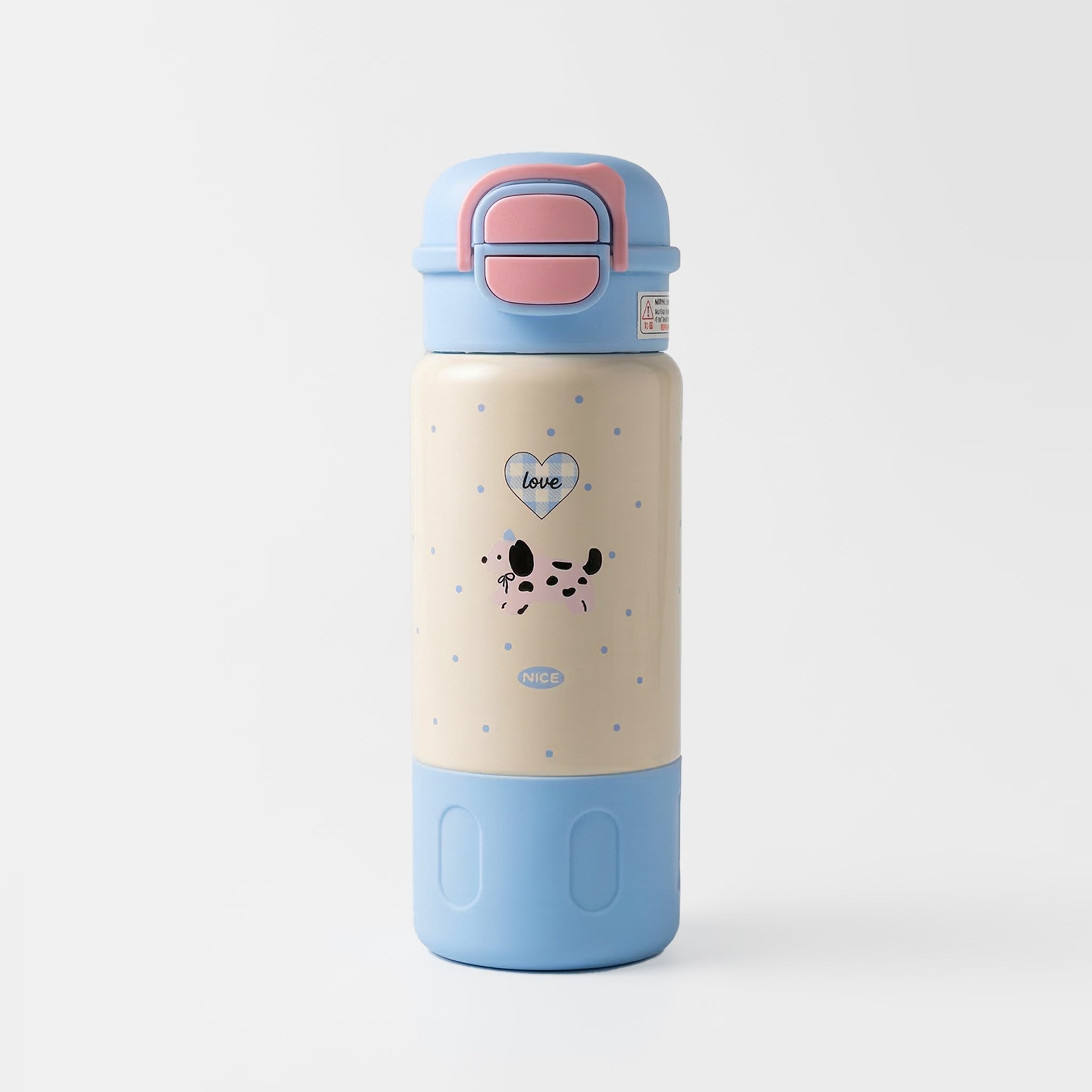 Love Dog blue stainless steel tumbler