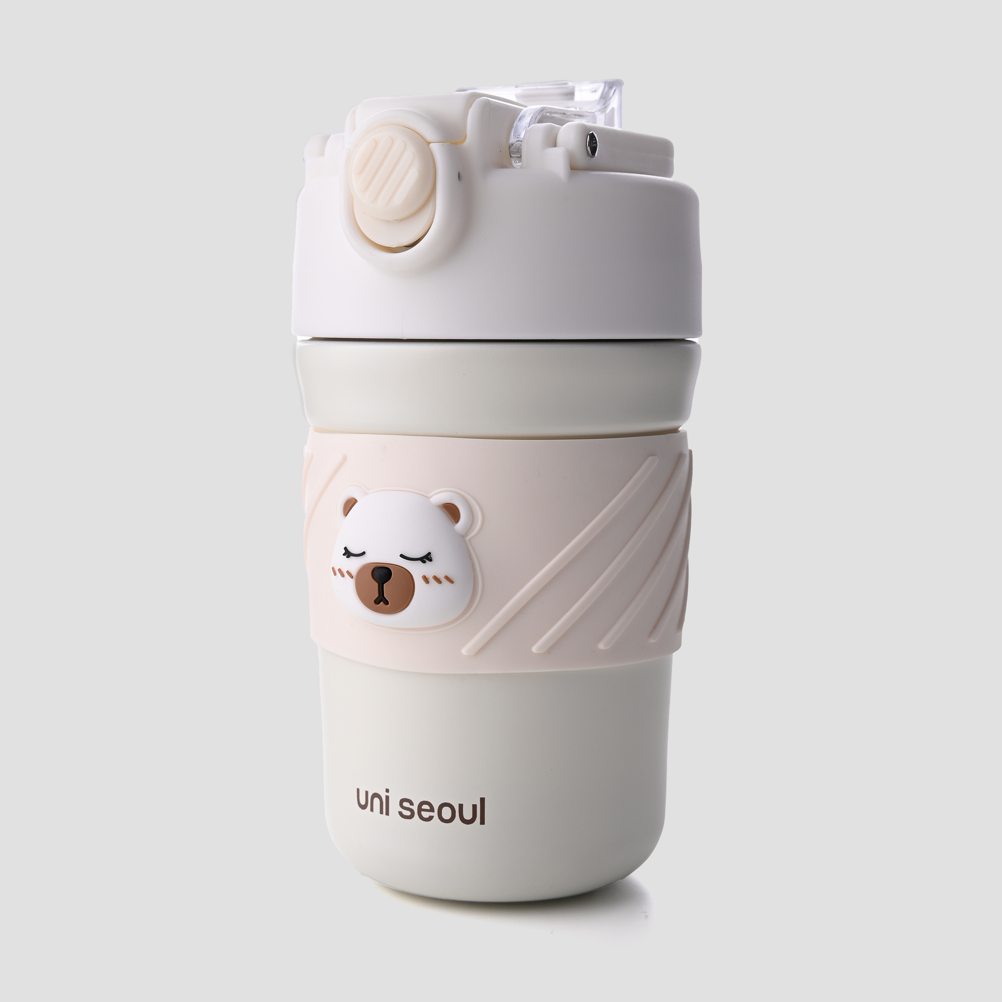 Bear Tumbler With Sleeve - Offwhite