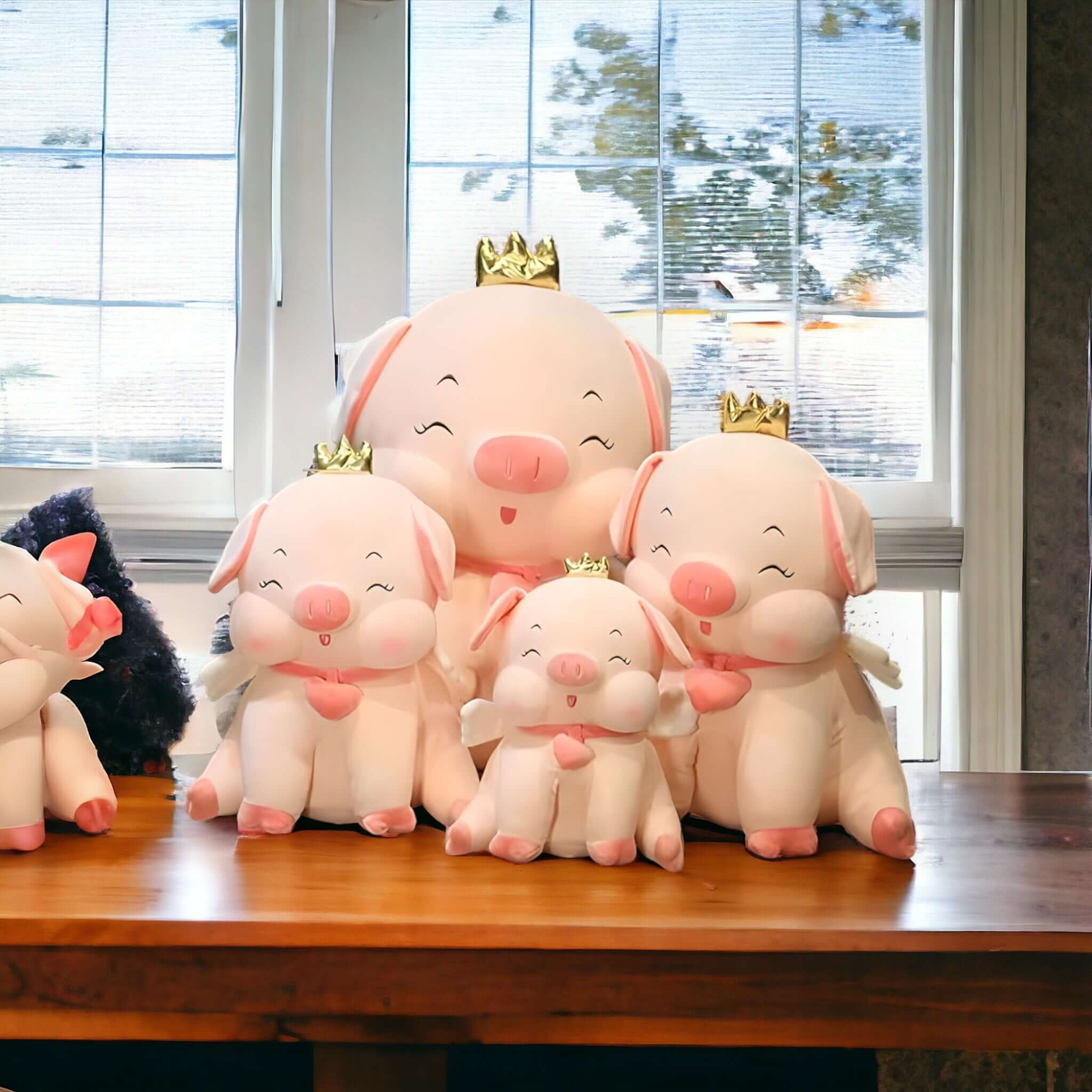 Crown Pig Plush Toy - Large