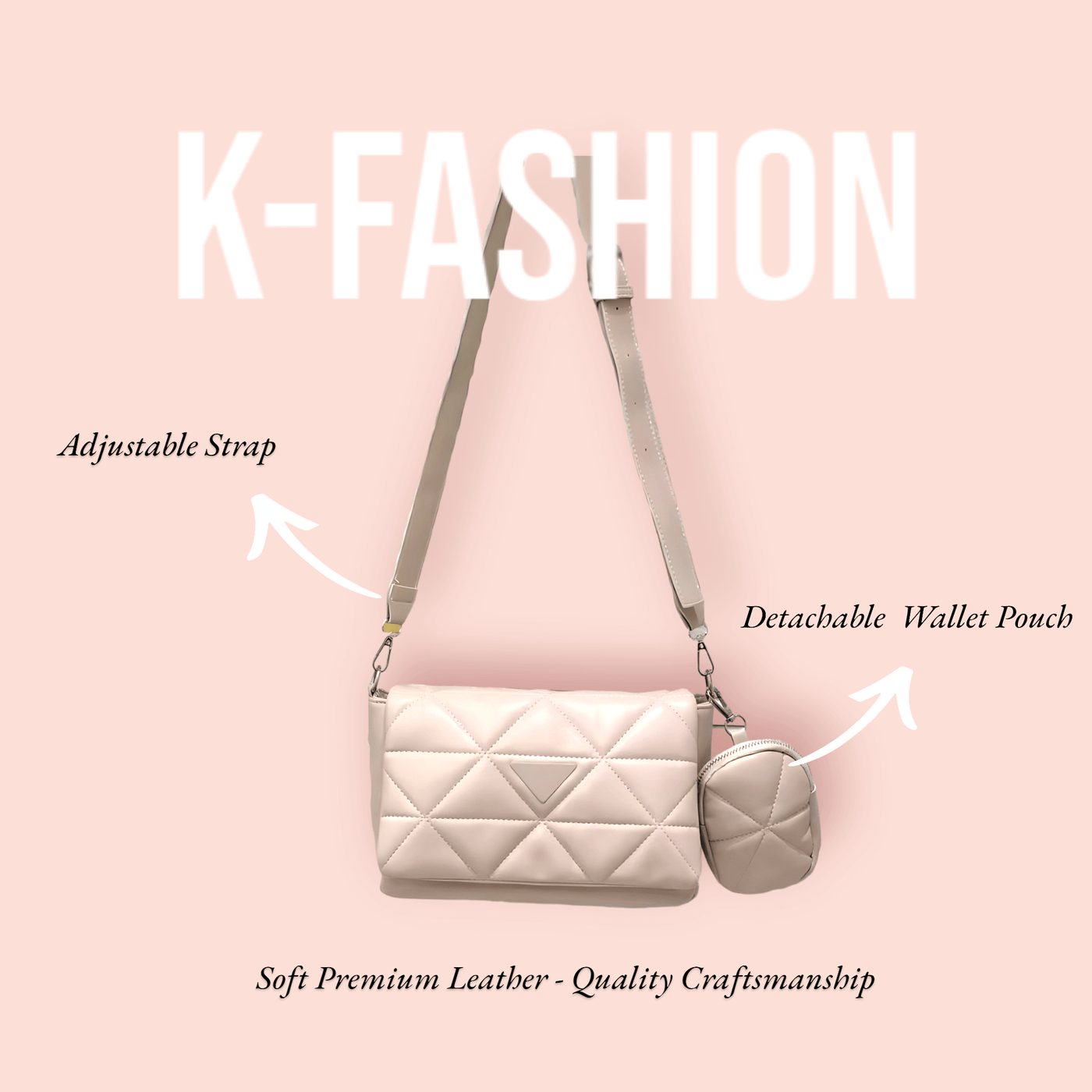 K-Fashion Urban Chic Crossbody Bag