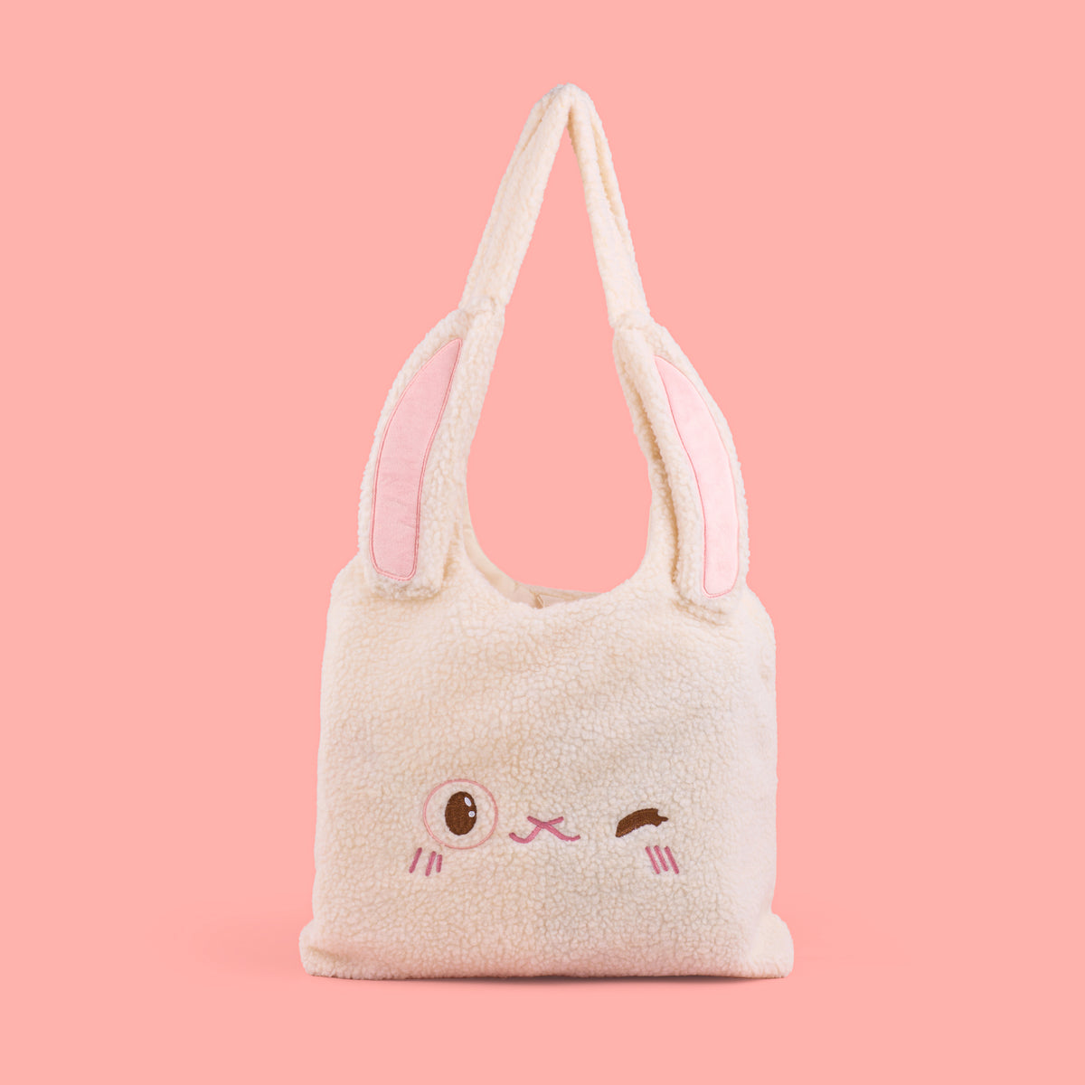 Cottontail Fur Tote Bag - Cream